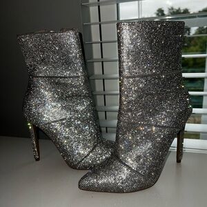 Steve Madden Winona Rhinestone Mid calf boot size 7.5